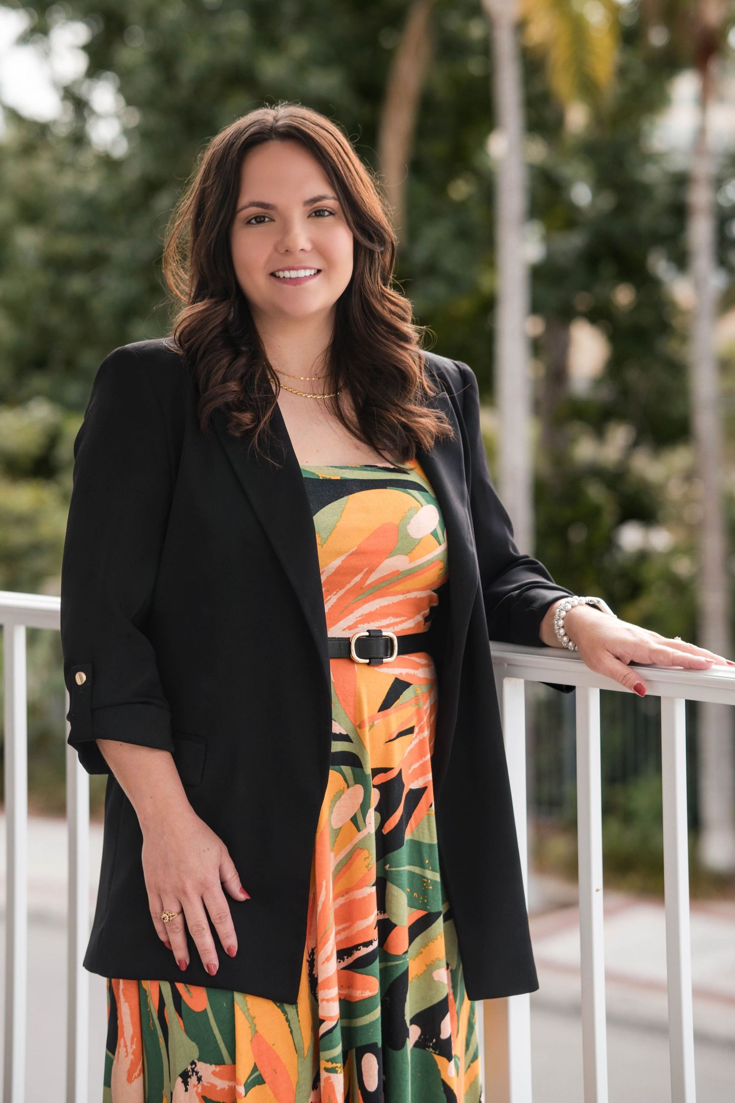 Environmental professional portrait in a black jacket